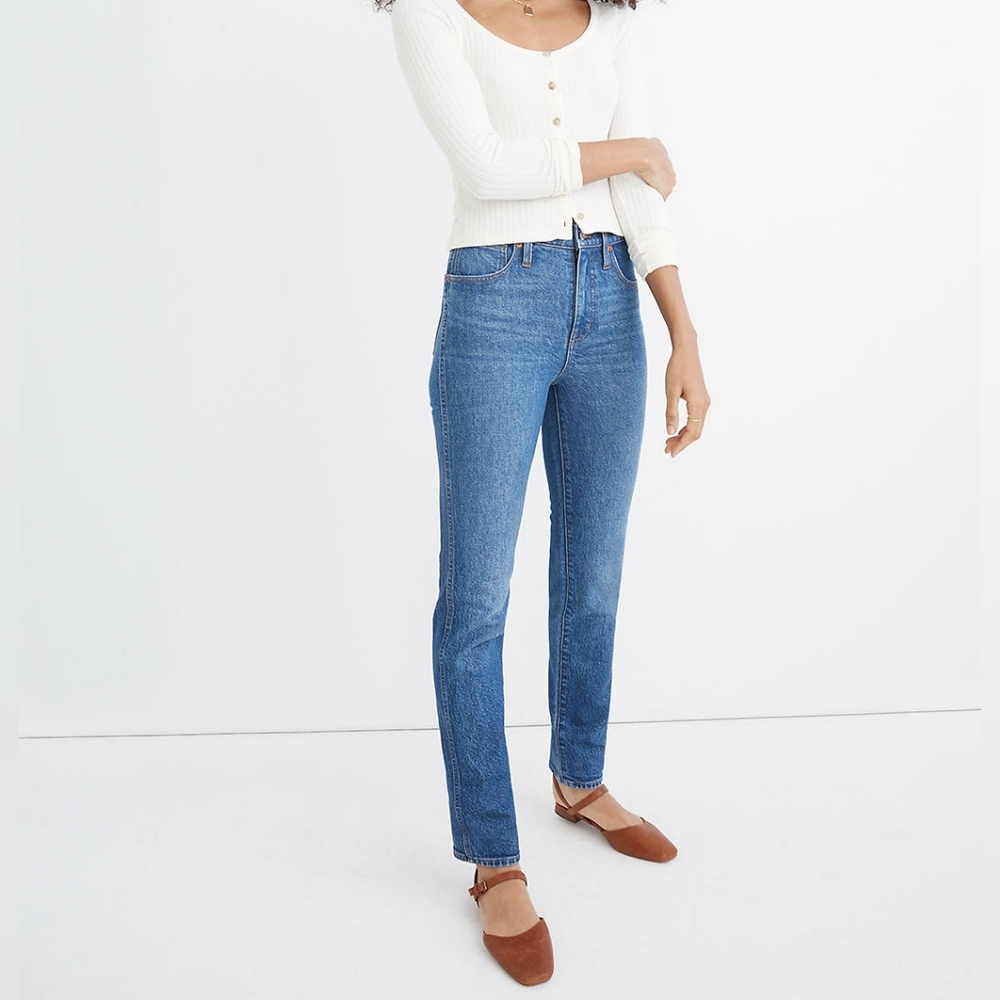 Madewell Stovepipe Full-Length Jeans in Styler Wash Size 26